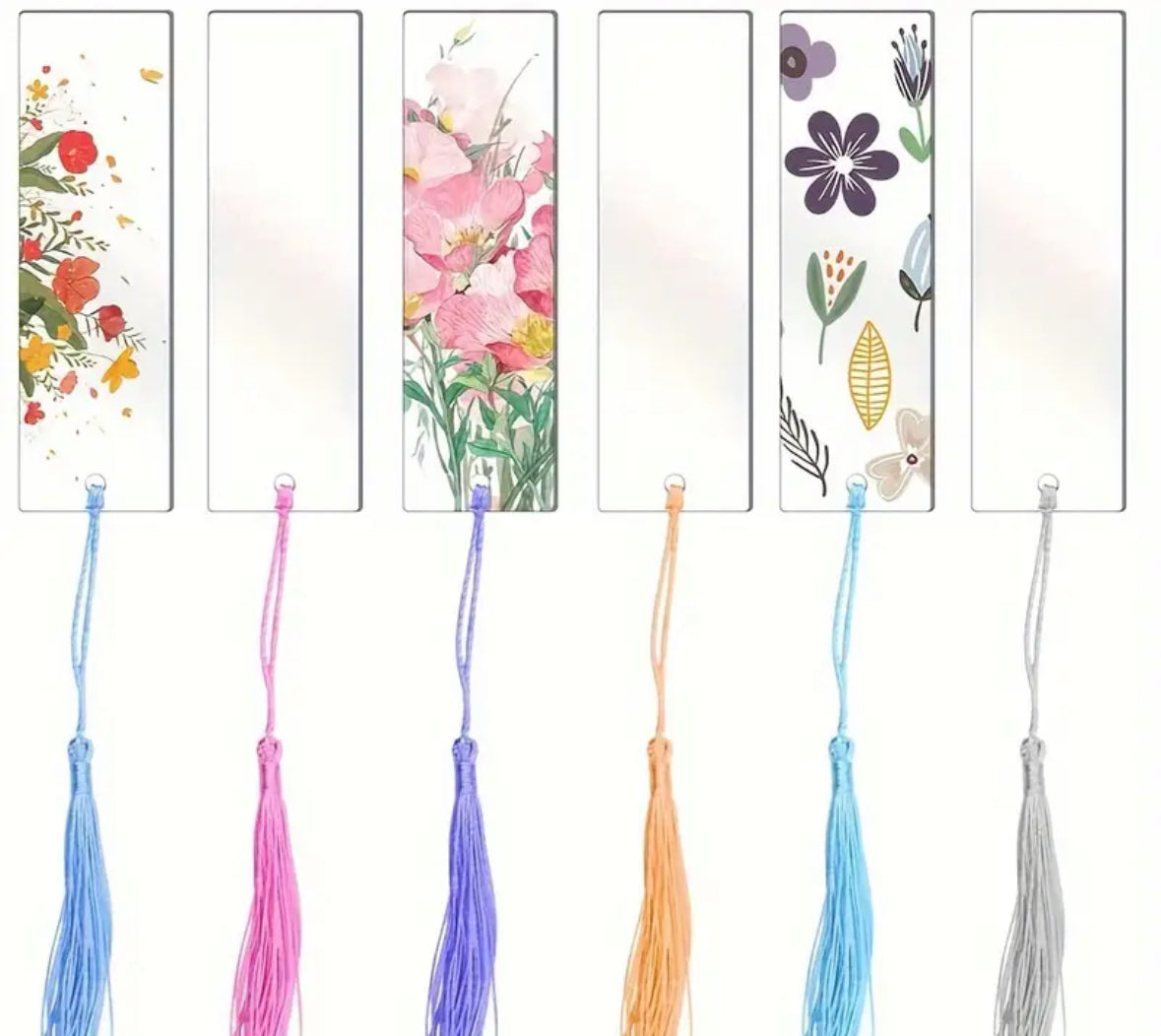 Acrylic Bookmark Blank w/Tassel