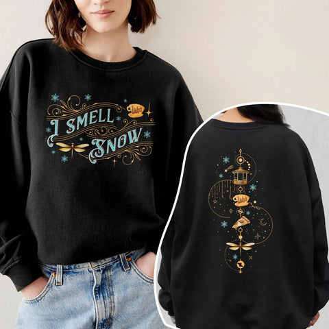 DTF Full Color Transfer - I Smell Snow Stars Hollow - FULL FRONT & BACK OPTIONS