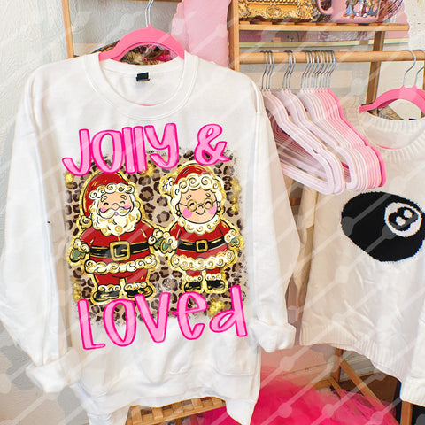 DTF Full Color TShirt Transfer - Jolly & Loved