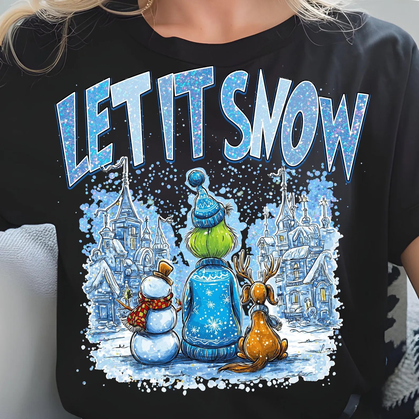 DTF Full Color TShirt Transfer - Let It Snow Winter G