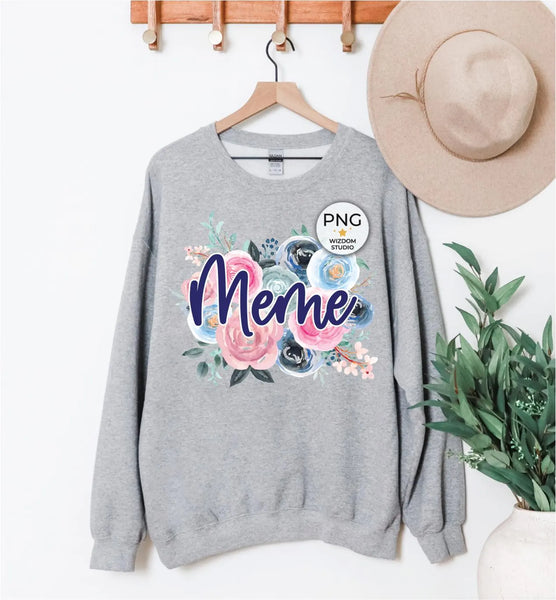 DTF Full Color Transfer - Floral Names (You Pick)