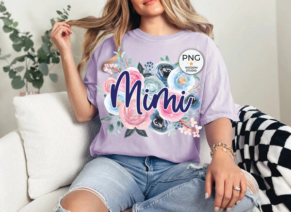 DTF Full Color Transfer - Floral Names (You Pick)