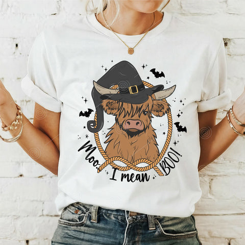 DTF Full Color Transfer - Moo I Mean Boo