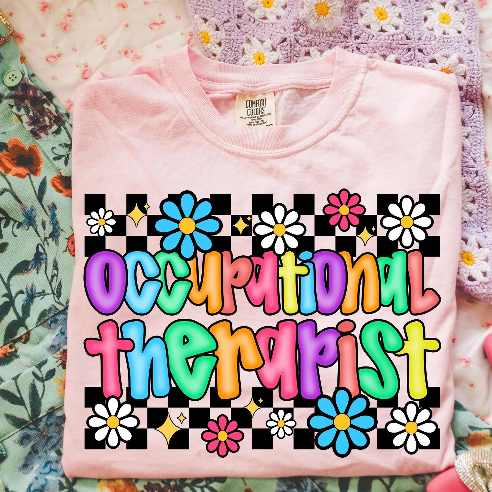 DTF Full Color TShirt Transfer - Bright Occupational Therapist