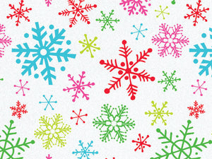 20x30" Tissue Paper - Bright Snowflakes