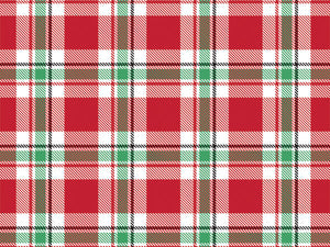 20x30" Tissue Paper - Red & Green Plaid