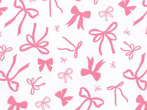 20x30" Tissue Paper - Pink Bows