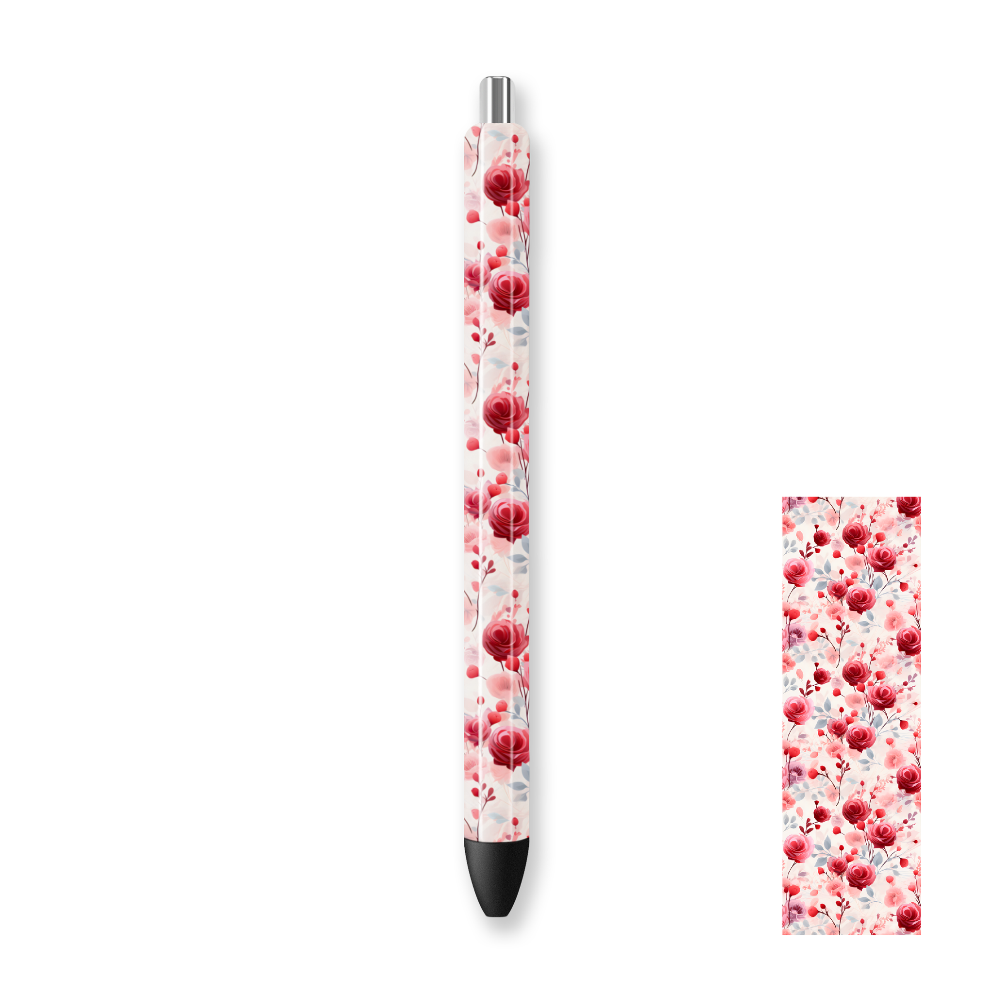 UV DTF Pen Wrap - Roses