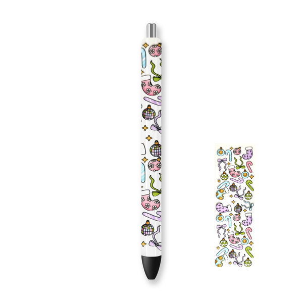 UV DTF Pen Wrap - Soft Girl Christmas