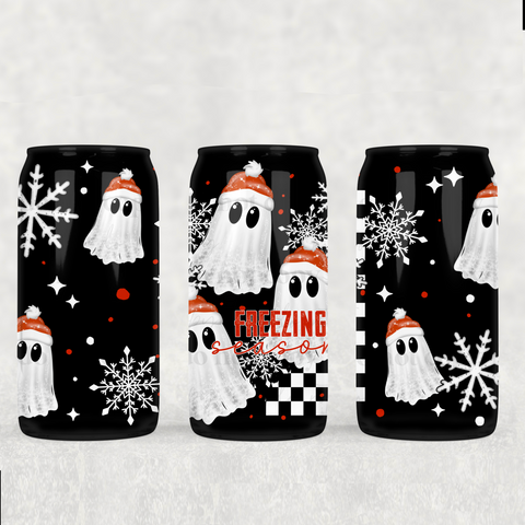16oz UV DTF Wrap - Freezing Season Ghosts