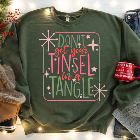 DTF Full Color TShirt Transfer - Don't Get Your Tinsel In A Tangle