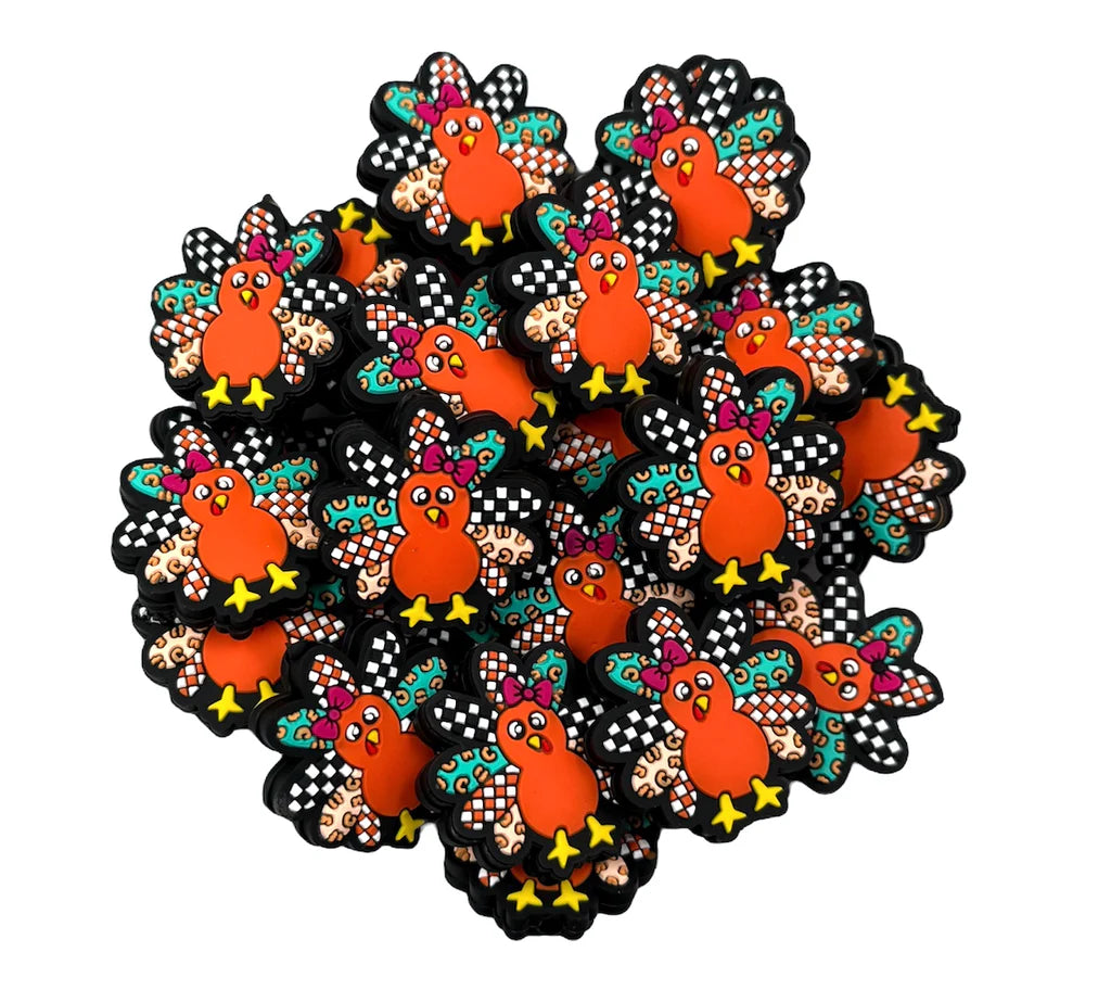 Silicone Focal - Patchwork Turkey