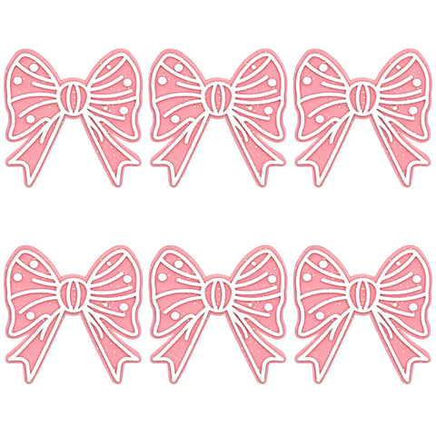Silicone Focal - Pink Glitter Bow