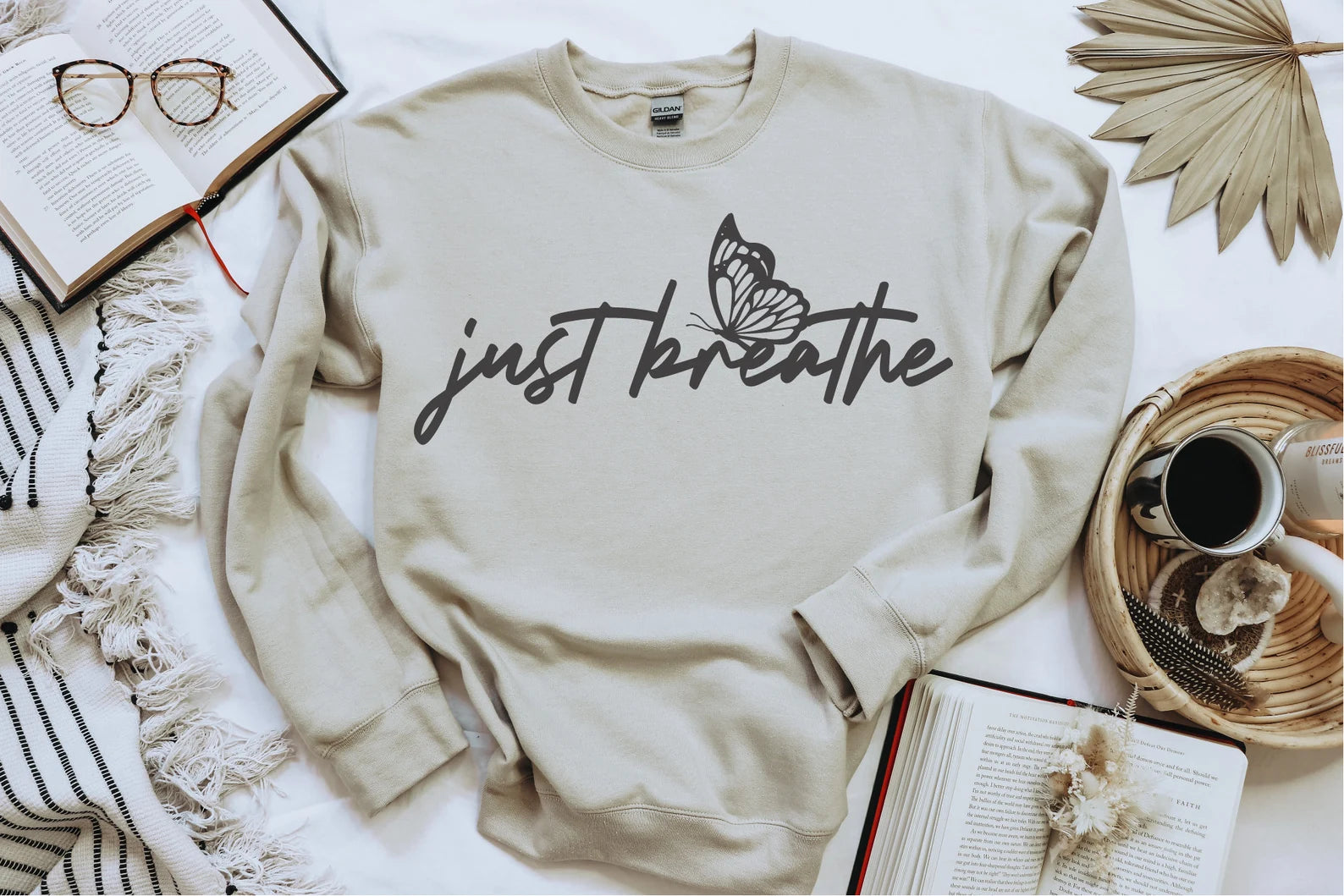 Just Breathe - Screen Print Transfer