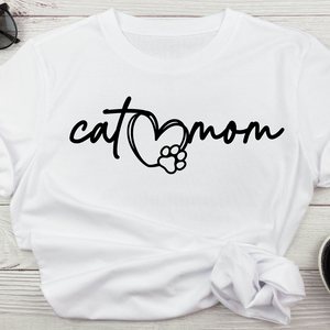 Screen Print Transfer - Cat Mom