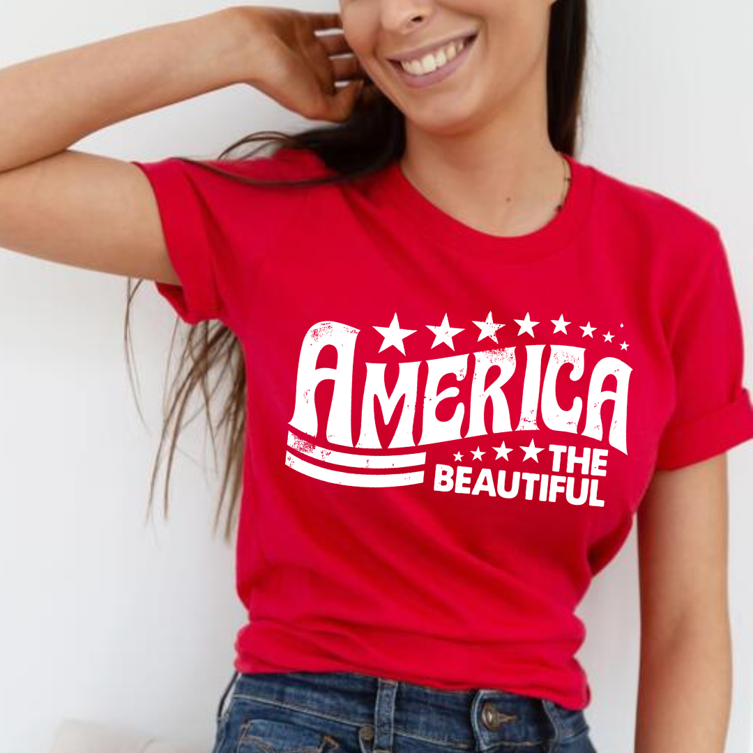 America The Beautiful - Screen Print Transfer