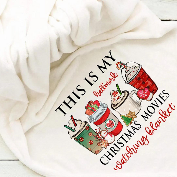 Hallmark Christmas Movies - 1 Sublimation Design Only! Blanket Sublimation Transfer