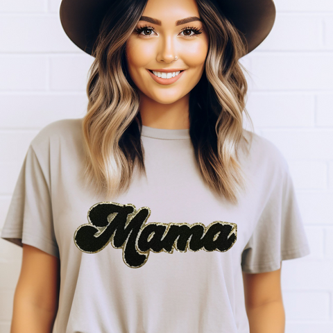 Mama Script Chenille Patch - 4 Colors!