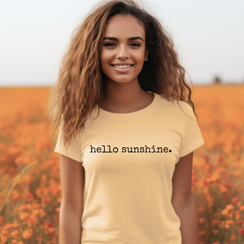 Hello Sunshine - DTF Full Color TShirt Transfer