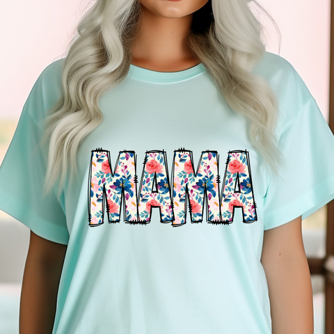 MAMA Bright Floral - Thin Matte Clear Film Transfer