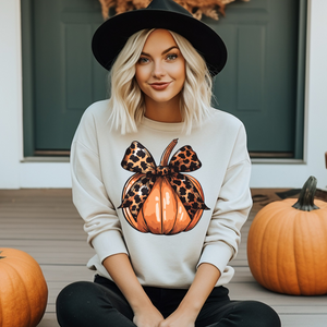 Pumpkin Bow - DTF Full Color TShirt Transfer