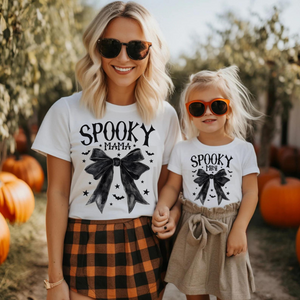 Spooky Mama & Mini - DTF Full Color TShirt Transfer (2 for 1!!)
