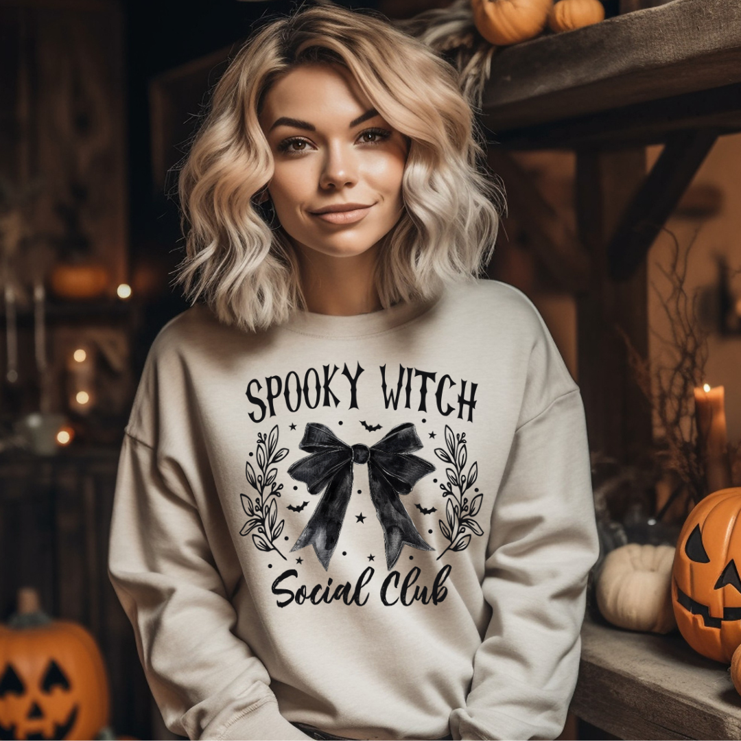 Spooky Witch Social Club - DTF Full Color TShirt Transfer