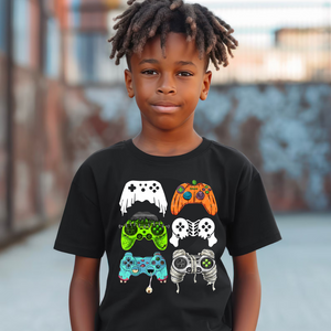 Spooky Controllers - YOUTH SIZED DTF Full Color TShirt Transfer