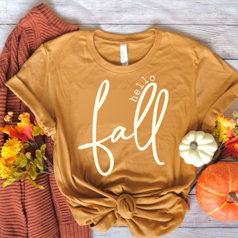 Hello Fall - Screen Print Transfer