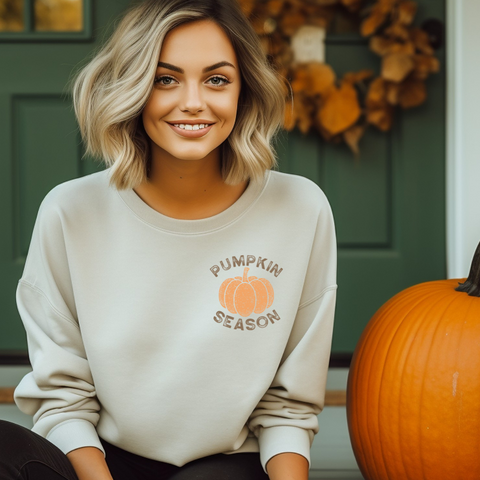 Pumpkin Season - POCKET - DTF Full Color TShirt Transfer