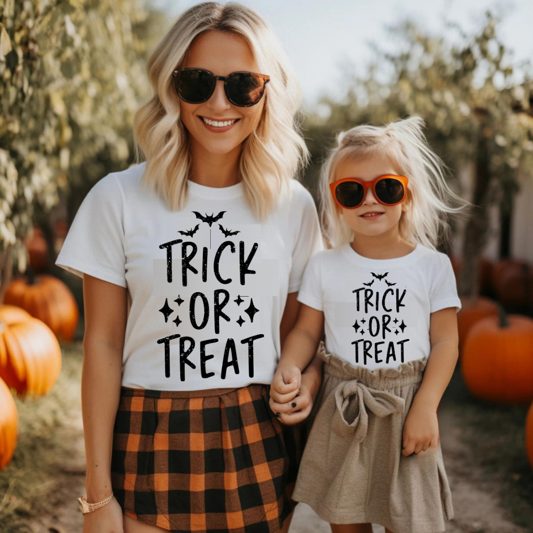 Trick Or Treat Adult & Youth - DTF Full Color TShirt Transfer