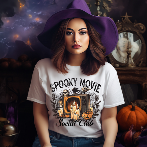 Spooky Movie Social Club - DTF Full Color Tshirt Transfer