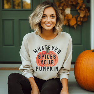 DTF Full Color TShirt Transfer - Whatever Spices Your Pumpkin