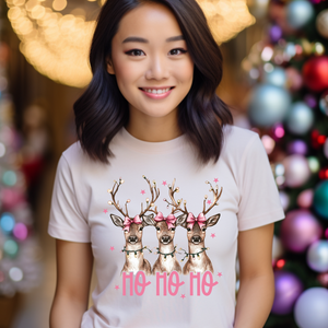 DTF Full Color TShirt Transfer - Ho Ho Ho Deer