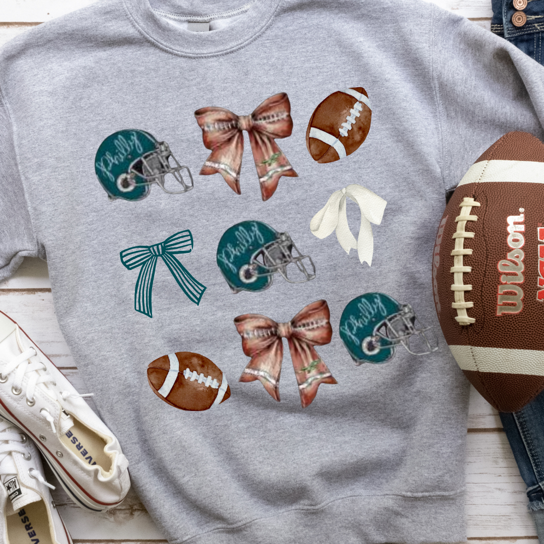 DTF Full Color Transfer - Philly Bows Football
