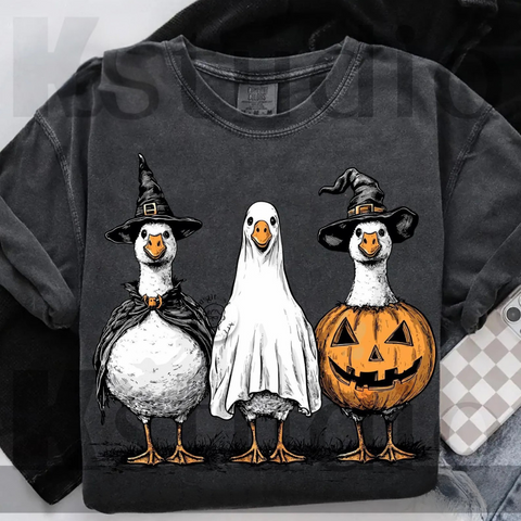 DTF Full Color Transfer - Halloween Geese