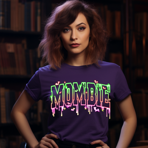 DTF Full Color Transfer - Neon Glow Mombie