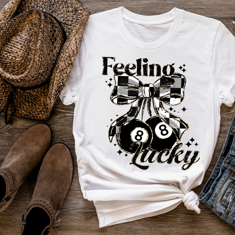 DTF Full Color Transfer - Feeling Lucky 8 Ball Cherries