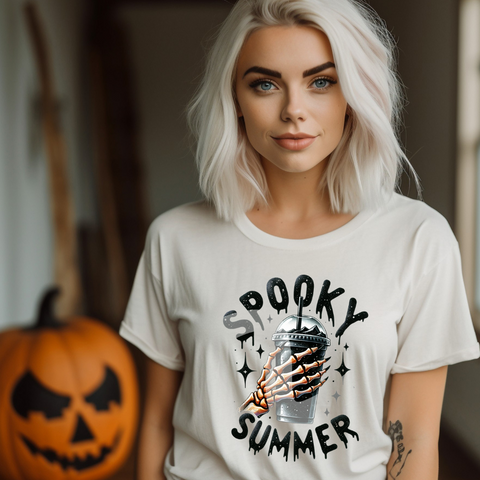 DTF Full Color Transfer - Spooky Summer Coffee