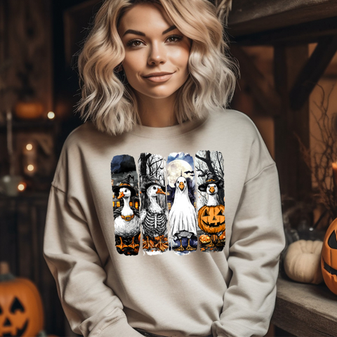 DTF Full Color Transfer - Painted Halloween Goose