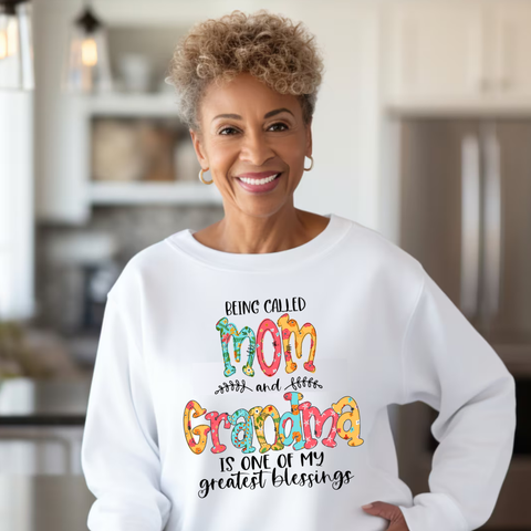 DTF Full Color Transfer - Being Called Mom & Grandma