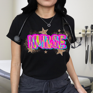 DTF Full Color Transfer - Bright Painted Nurse
