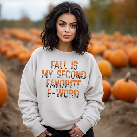 DTF Full Color Transfer - Fall Is My Second Favorite F Word
