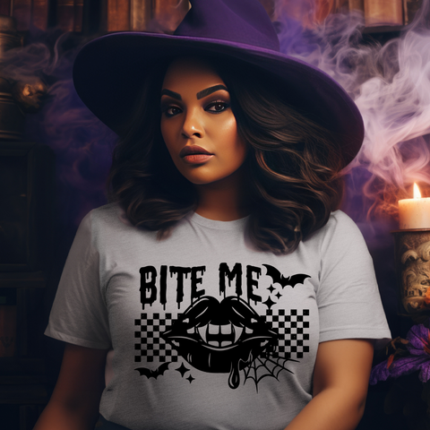 DTF Full Color Transfer - Bite Me Vampire