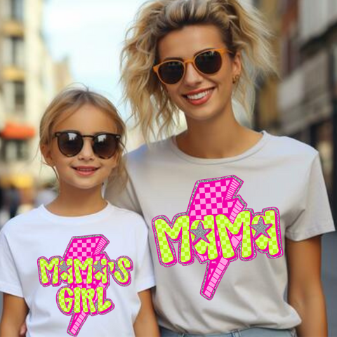 DTF Full Color TShirt Transfer - Mama/Mama's Girl