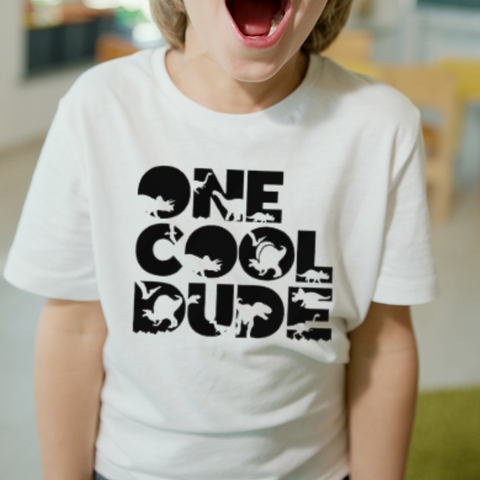 One Cool Dude - TODDLER SIZE - Screen Print Transfer