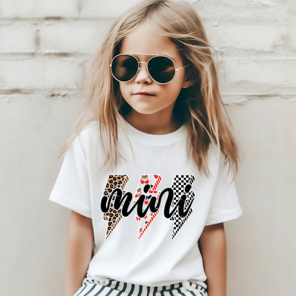 DTF Full Color Transfer - Leopard Cherry Check Mama/Mini/Aunt/Nana/Mamaw/Gigi - Black Font