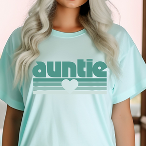 DTF Full Color Transfer - Auntie Teal