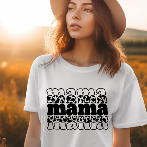 Mama Cowhide - Screen Print Transfer