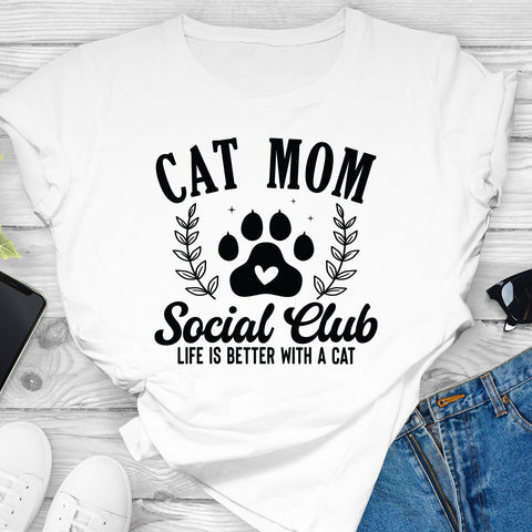 Cat Mom Social Club - Screen Print Transfer